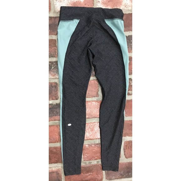 Pure & Good 2 Piece Workout Set Tank Leggings Anthropologie Gray Teal XS - Picture 5 of 9